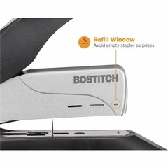 Bostitch inHANCE+100 Heavy Duty Stapler, 100 Sheets, Two-Finger, Spring-Powered