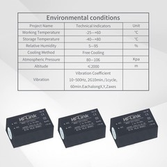 Mini Step-Down AC-DC 220V to 5V 3W Power Supply Module 3 Pack Isolated for DIY