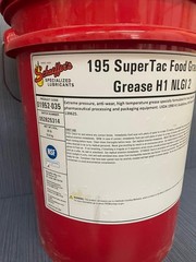 5 Gallon Bucket x Schaeffer’s 195 SuperTac Food Grade Grease 01952-035 H1 NLGI 2