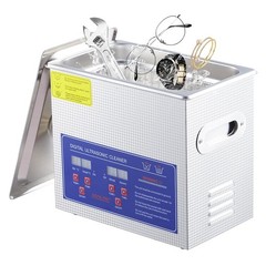 3.2L Digital Ultrasonic Cleaner with Heater，40kHz & 120W Cleaning System Timer