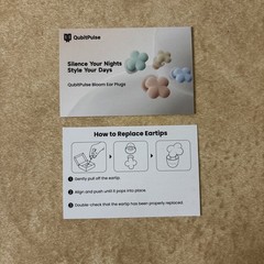 QubitPulse Bloom Ear Plugs for Multi Size Plugs for Ear Canals Blue OPEN BOX