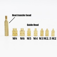 Brass Knurled Heat Insert Nuts for 3d Printer Plastic Hot Melt Thermal Tool Set