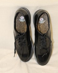 POSTMAN CAROLINA 32 MEN WORK SHOES BLACK LEATHER ARCH SUPPORT OXFORD USA NEW NIB