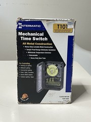 Intermatic T101 24-Hour Mechanical Time Switch 120V AC 60Hz Single Pole Outdoor