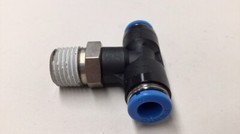 Festo QST-1/4-6 Tee Fitting Push In 6mm Tube X 1/4″ NPT 153108