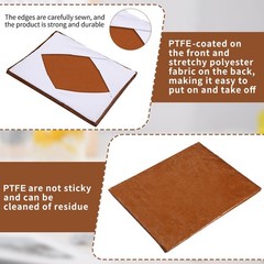 Zhengmy 2 Pcs 16 x 20 Inch Heat Press Platen Wrap Cover Non as picture shown