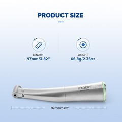 Pieza de mano contrángulo 16:1 de fibra óptica dental canal interno AZDENT