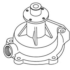 Water Pump 74007554 Fits Allis Chalmers 190XTIII D21 zbox_1146741