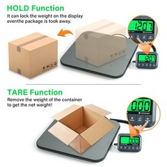 Digital Postal Scale 440lb,High Accuracy 0.35oz Shipping Scale for Packages