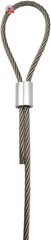200pcs 1/16″ Aluminum Crimping Loop Sleeve, Cable Ferrule Wire Rope Sleeves Loop