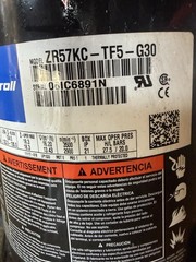 3 Phase, R-22 Copeland ZR57K3E-FT5-G30, Scroll, 220V