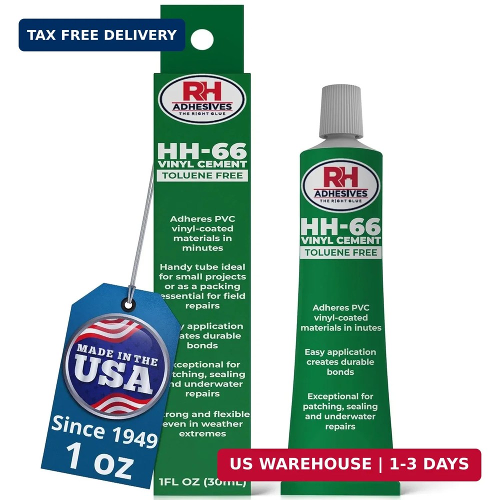 HH-66 Toluene Free Vinyl Cement 1 oz – Vinyl Adhesive, Cement Glue, Industrial C