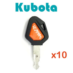 10 Kubota Ignition Keys 459A Excavator Backhoe Skid Steer Track Loader 459A Keys