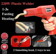 Upgraded 220W Plastic Welder, 2 in 1 Plastic Welding Kit Plastic Repair Welder K