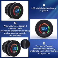 Waterproof CAR Battery Meter DC 12V Voltmeter LED Digital Display Voltage Gauge