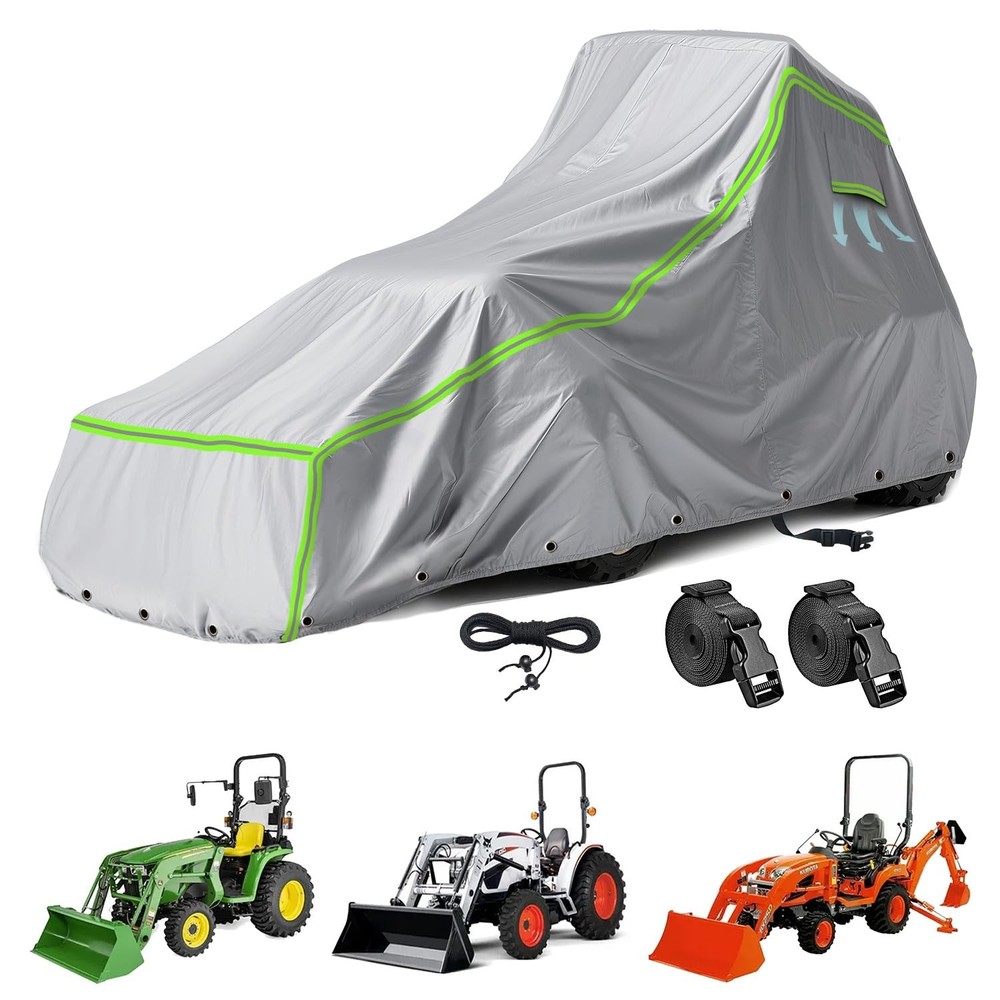 Tractor Cover for John Deere, Kubota, and New Holland – 600D Oxford Fabric fo…