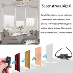 Forward Reverse Remote Control Switch,DC12V-48V-8A Wireless Relay
