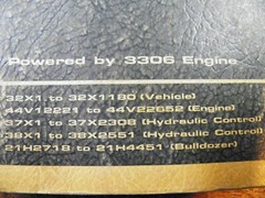 CAT Caterpillar D6D TRACTOR PARTS MANUAL BOOK 32X1-UP