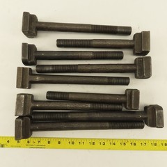 7/8″-9 Threaded T-Slot Bolt Assorted Lengths 8″-11″ Lot Of 9