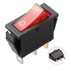 Rocker Switch Red/yellow/blue/green/black 3 Pins 31mm*14mm*35mm ABS/plastic
