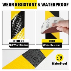 High Visibility Black & Yellow Caution Tape – 6 Rolls