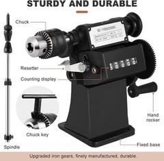 Manual Coil Winding Machine 1/16″- 1/2″ Hand Coil Winder with Counter for Spiral
