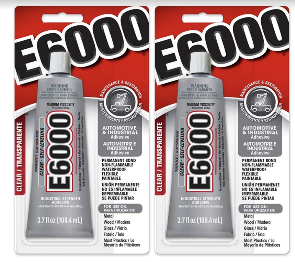 GOOP 230022 E6000 Fresh 3.7OZ Industrial Strength Glue Adhesive 6593412, 2 Pack