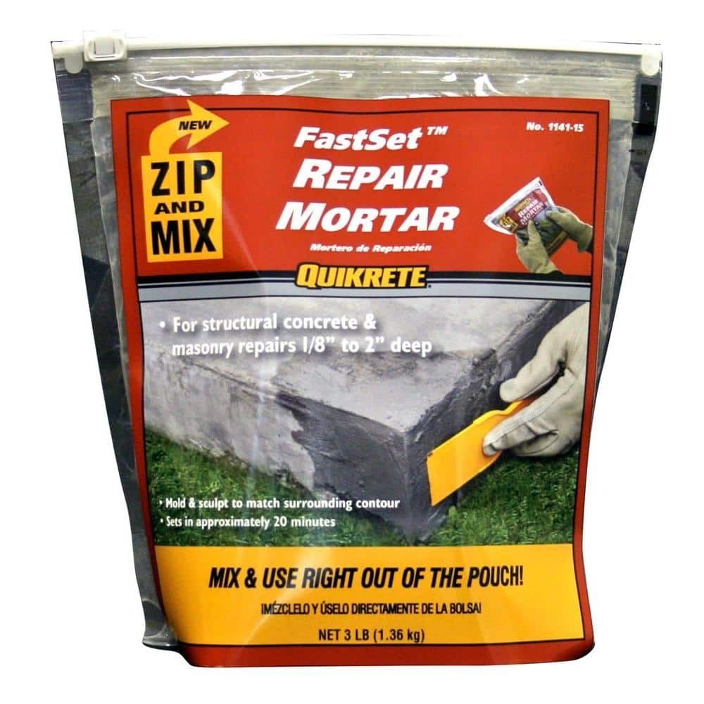 Quikrete 3 lb. Zip and Mix Repair Concrete, Mortar Used for repairing masonry