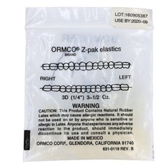 1 Pack 5000pcs/box Dental Orhtodontic Zoo ormaco elastic band Fox 3.5 OZ 1/4″