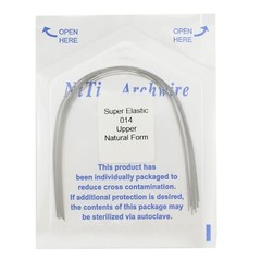 Dental Orthodontic Arch Wire Niti Super Elastic Round Rectangular Ovoid Natural