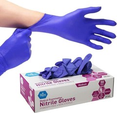200 MedPride Powder-Free Nitrile Exam Gloves Large Large Pack of 100 x2