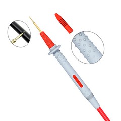 Multimeter Test Lead Kit with Push On Alligator Clip Mini Grabber Test Hook