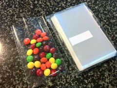 100 Pcs 3X4 (O) Clear Flat Cello Cellophane Bags Good for Candies Cookie Treat