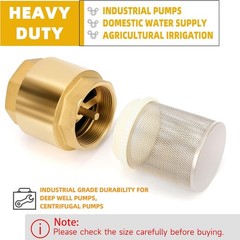 Durable 4″ Brass Foot Valve with Integrated Filter – Explosion-Proof Check Valve