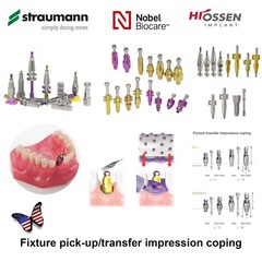 Dental Impression Coping Open Closed Tray Analog Scanbody Fit Nobel/ITI/Hiossen