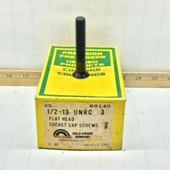 25) NEW HOLO-KROME 1/2″-13 X 3″ UNRC Flat Head Socket Cap Screws 60140 Box of 25