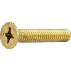 8-32 Flat Head Countersink Machine Screws Solid Brass Phillips Drive All Lengths