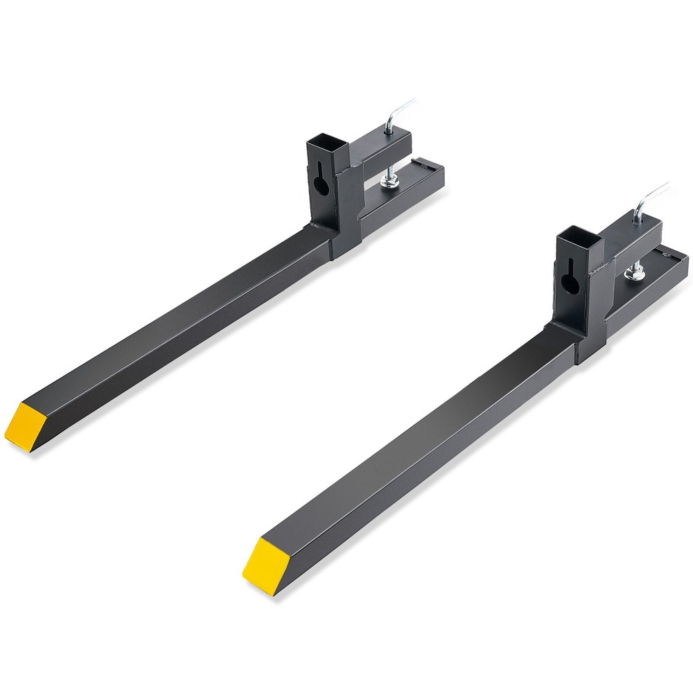 Clamp on Pallet Forks 2000 lbs 43″ Tractor Forks Heavy Duty Bucket Forks