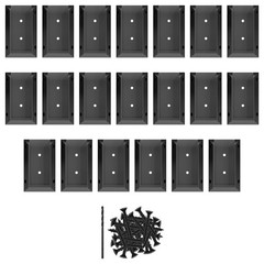 Deck Railing Bracket Connectors,20pcs Kit,2×4,Brackets for Connection of Wood…