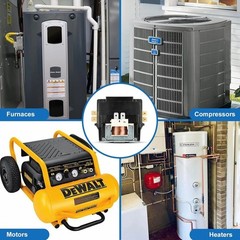2 Pole AC Contactor, Haoguo Heavy Duty 40Amp 24V Coil Air Conditioner Contactor