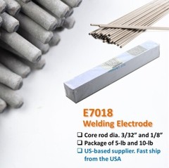 WeldingCity® 5-Lb E7018 Mild Steel Stick Welding Electrode Rod | US Seller Fast