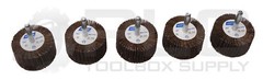LOT OF 5 NEW NORTON GRIT 80 FLAP WHEELS 25,000RPM