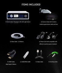 Full HD Endoscopy Laparoscopic Camera with 120W Endoscope Cold LED Light Source