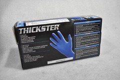 SAS SAFETY THICKSTER 14mil LARGE POWDERED LATEX DISPOSABLE GLOVES (LOT OF 1 BOX)