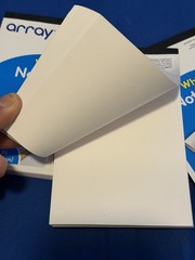 Array White Note Pad Unruled Writing Pads 4 x 6 Inch 100 Sheets PMMK09533