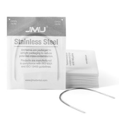 JMU Dental Orthodontic Arch Wire for Brace Ovoid Form Round 014 Upper & Lower SS