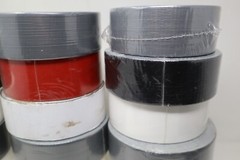 Wholesale Bulk Lot of 23 Rolls 2″ 3″ Tape Various Types & Colors Gray White Red