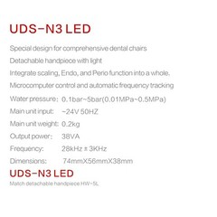 Woodpecker UDS-N2/N3 LED Ultrasonic Piezo Scaler Built in For Dental Chair EMS