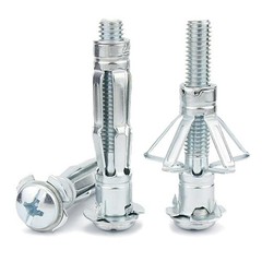 M4x38mm Hollow Wall Anchors Molly Bolts Drywall Ceiling Fixings Plugs 25 PCS