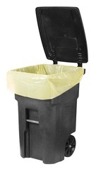 Plasticplace 64-65 Gallon Trash Can Liners For 1.5 Mil Heavy Duty Garbage 50 X